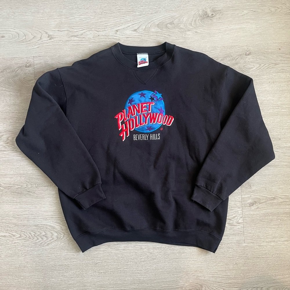 Black Planet Hollywood Beverly Hills Crewneck Sweater